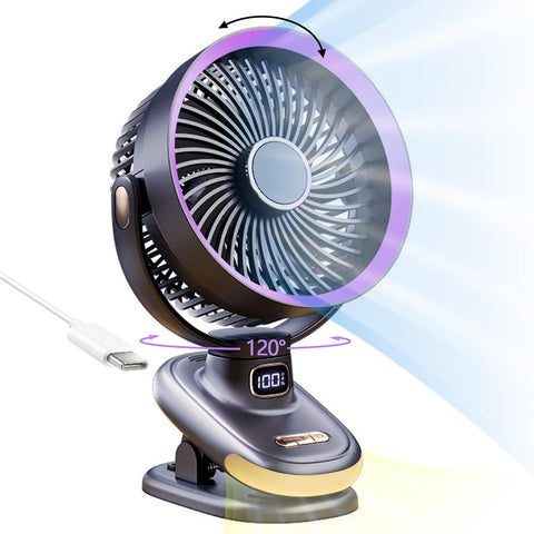 Earthuses auto rotating fan in a bedroom, delivering even airflow for restful nights.