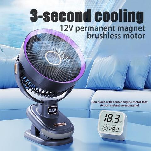 Earthuses kitchen-ready multi-use airflow fan for versatile cooling.