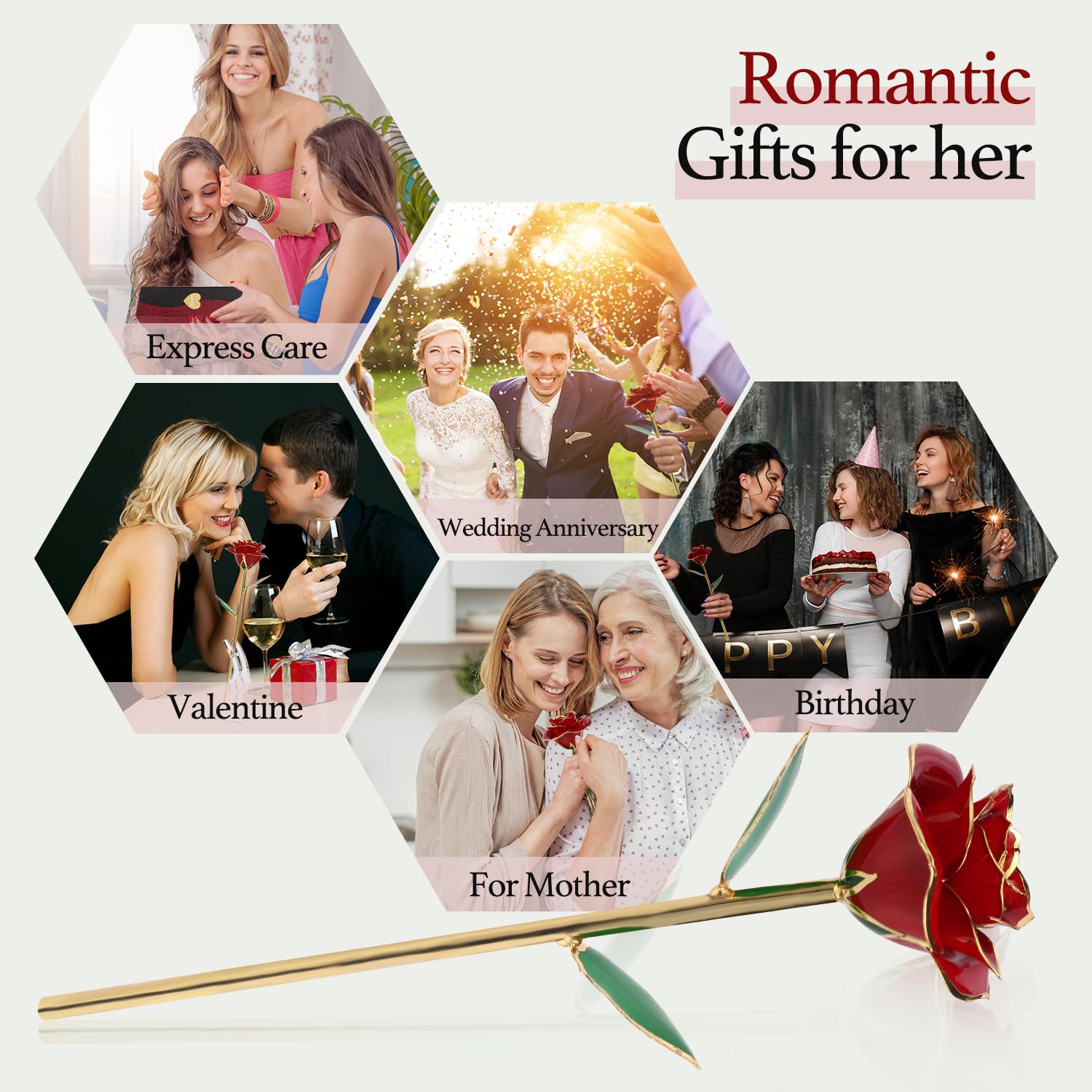 Easegain gift packaging with greeting card ready for gifting.