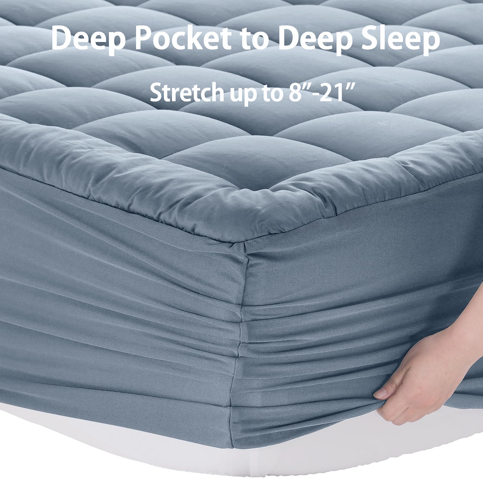 EASELAND all-around protection shields the mattress from dirt and wear.