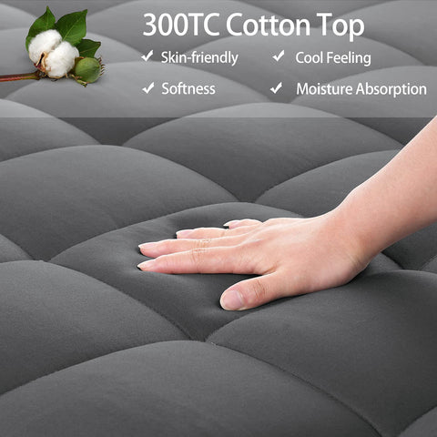 EASELAND hollow down-alternative filling provides plush softness under sheets.