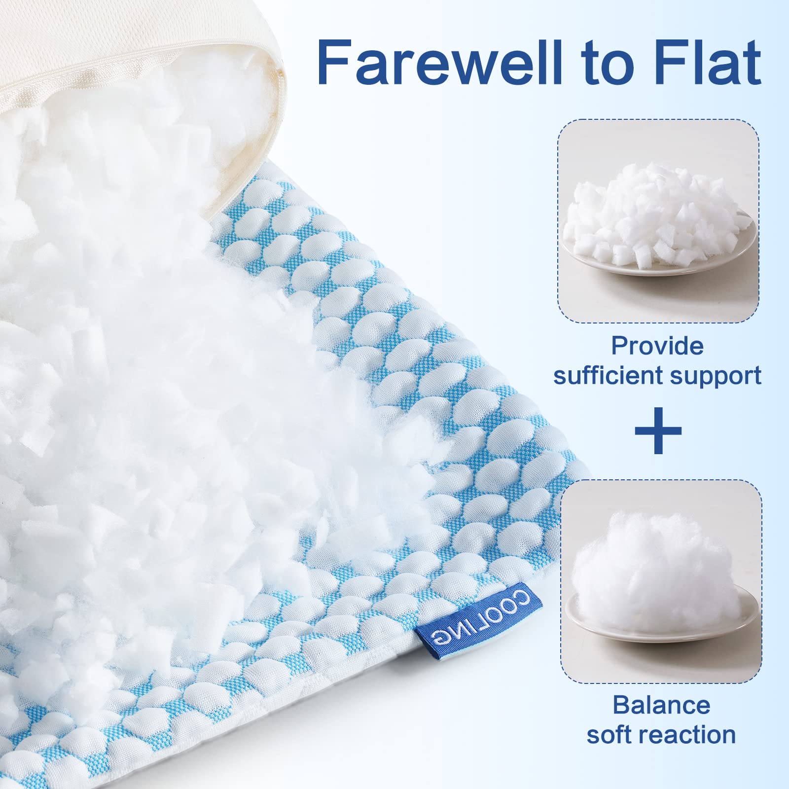 EASELAND dual-sided cooling cover shows moisture-wicking and breathable surface.