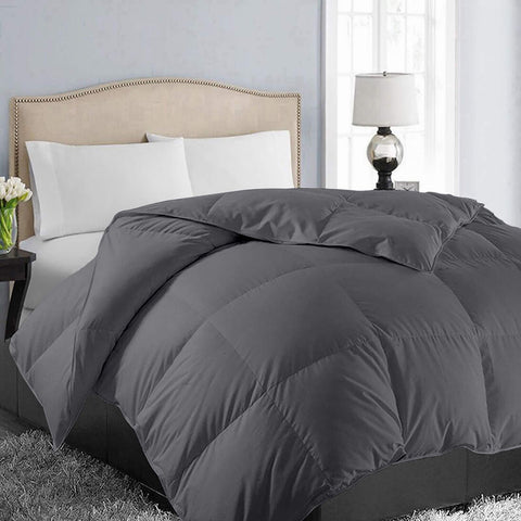 Easeland king size down alternative comforter with a soft brushed cover for all-season comfort.