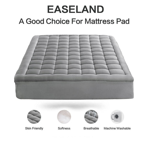 EASELAND 21-inch deep-pocket pad demonstrates secure fit for restless sleepers