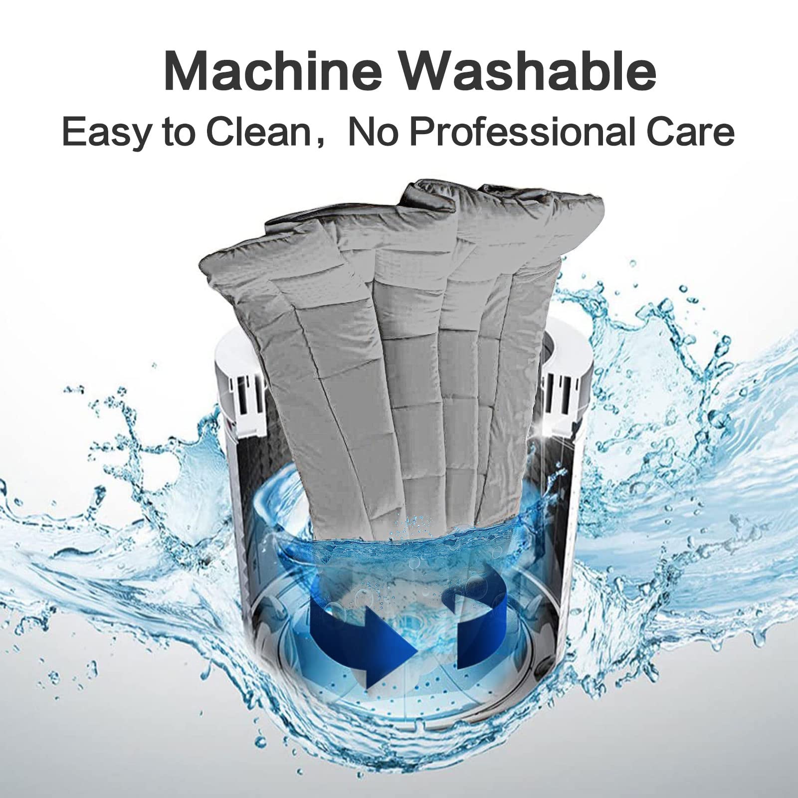 EASELAND machine-washable topper simplifies cleaning and maintenance