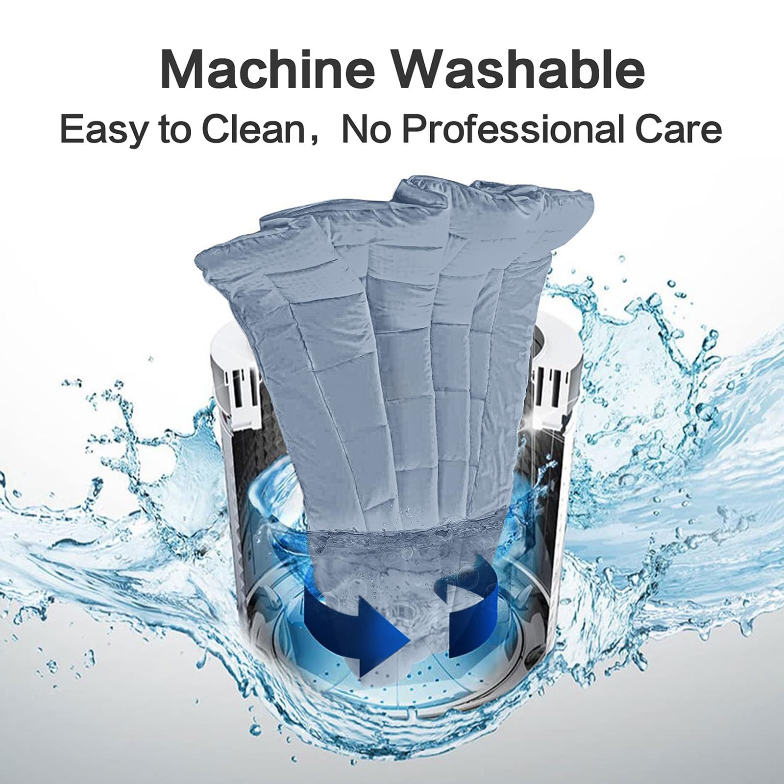 EASELAND machine-washable design makes cleaning quick and easy.