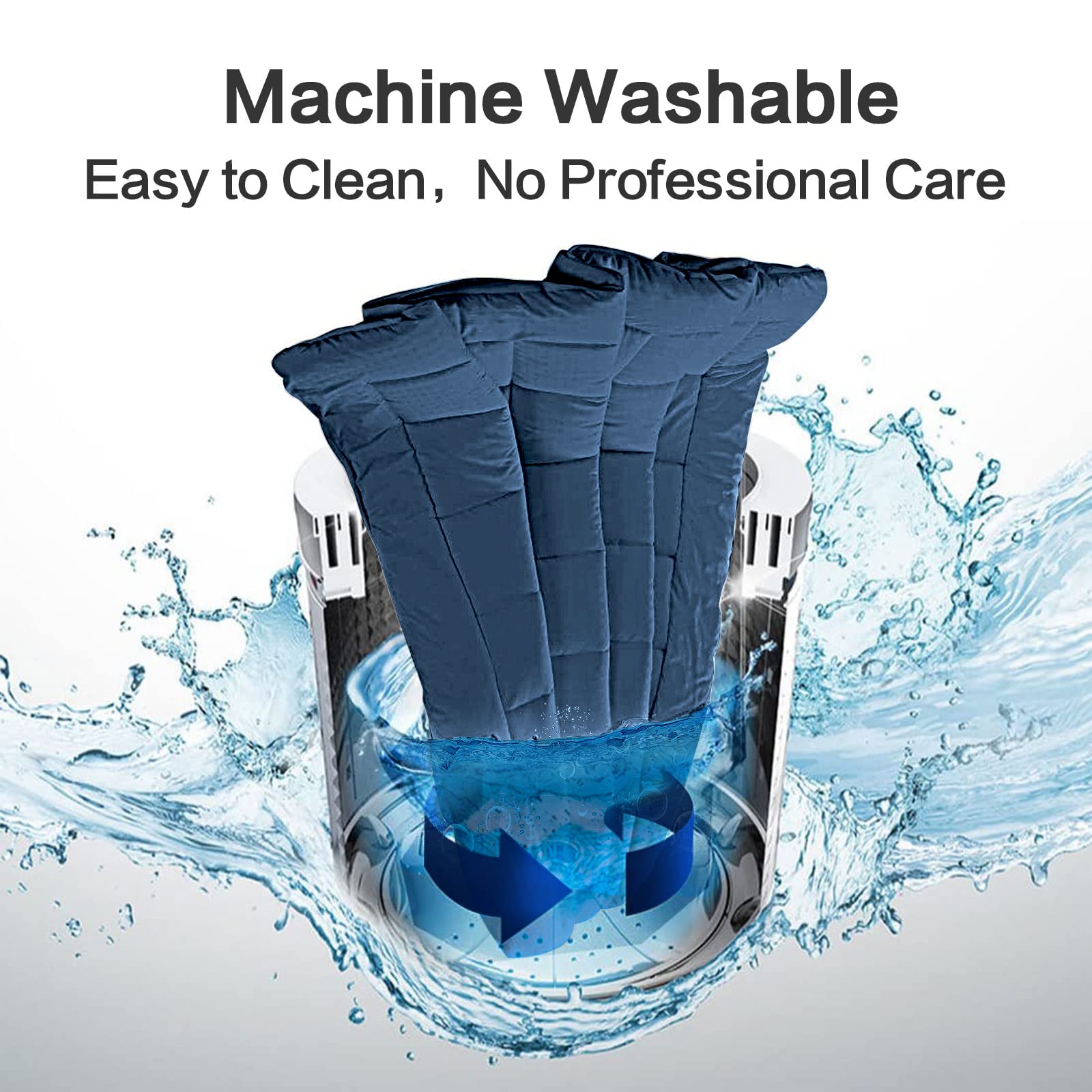 EASELAND machine-washable topper remains fluffy after washing.