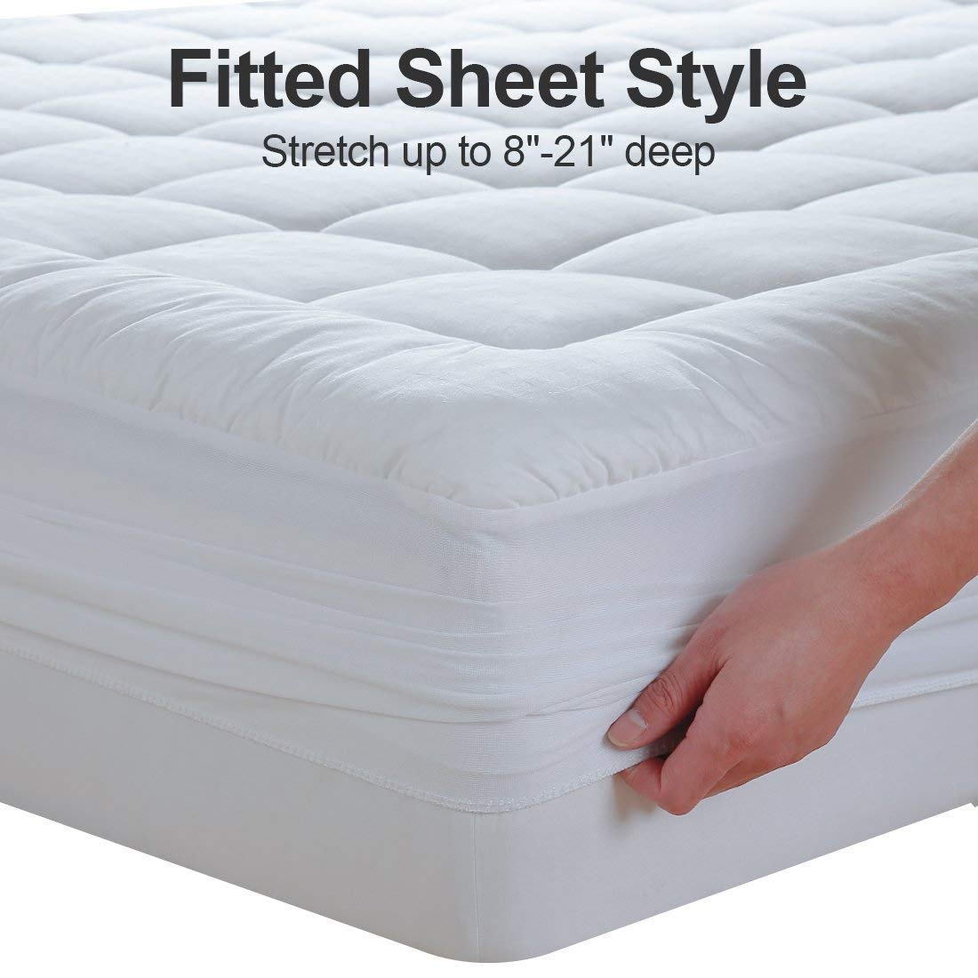 EASELAND OlympicQueen cotton surface wicks moisture for cool sleeping nights