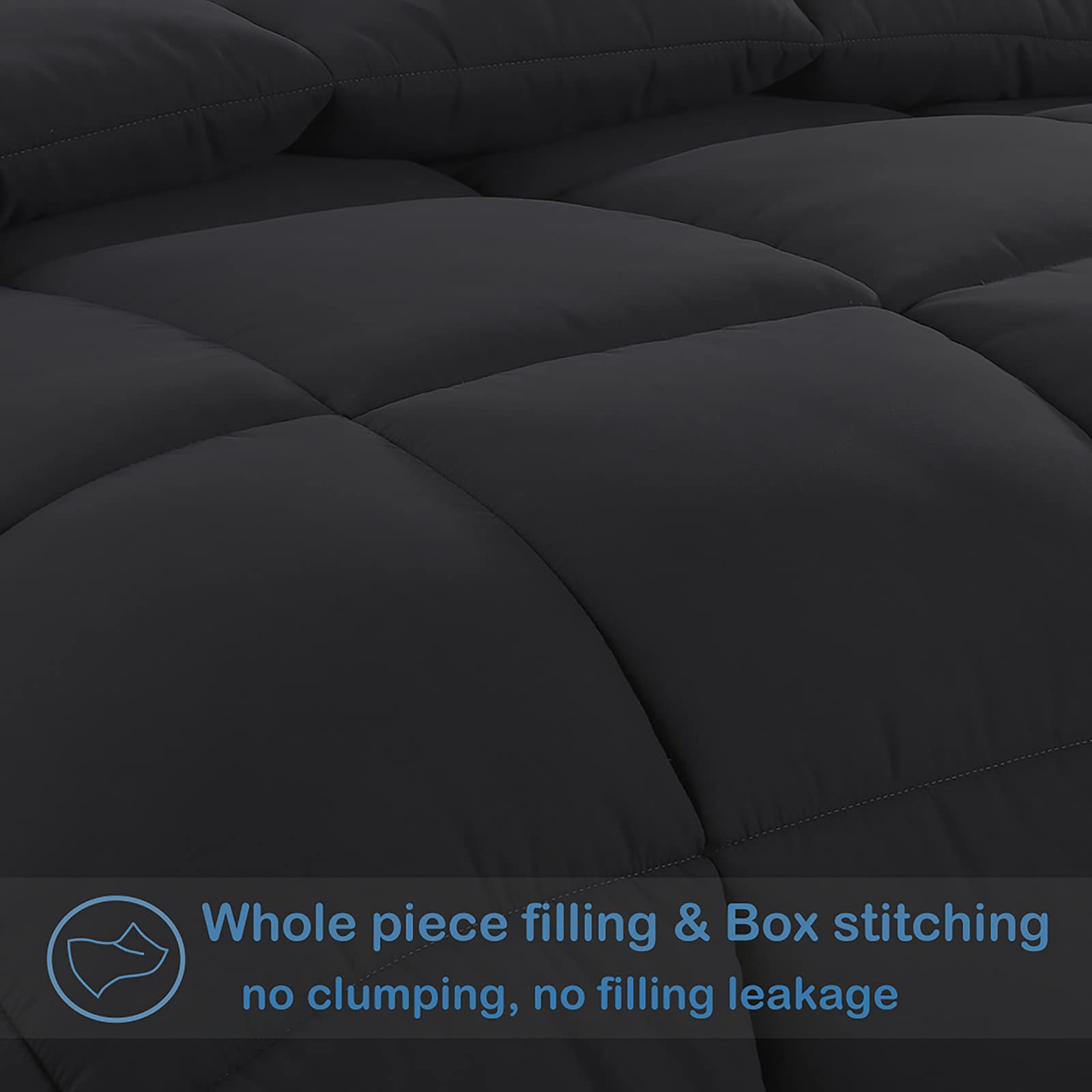 EASELAND queen comforter offers all-season versatility for year-round comfort.