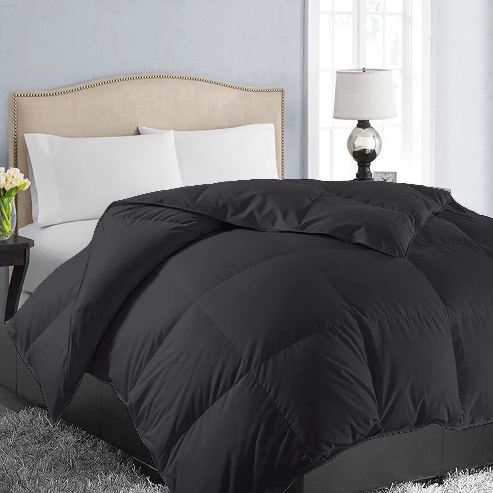 EASELAND queen comforter with soft fabric for year-round coziness.