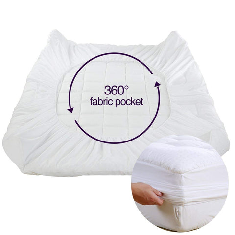 EaseLand skin-friendly cotton surface absorbs moisture for breathable sleep.