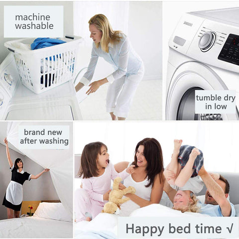EASELAND king-size comforter on a neatly made bed suggests versatile use.