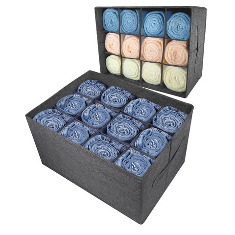 Easeve 12-cell grid organizes jeans for quick access