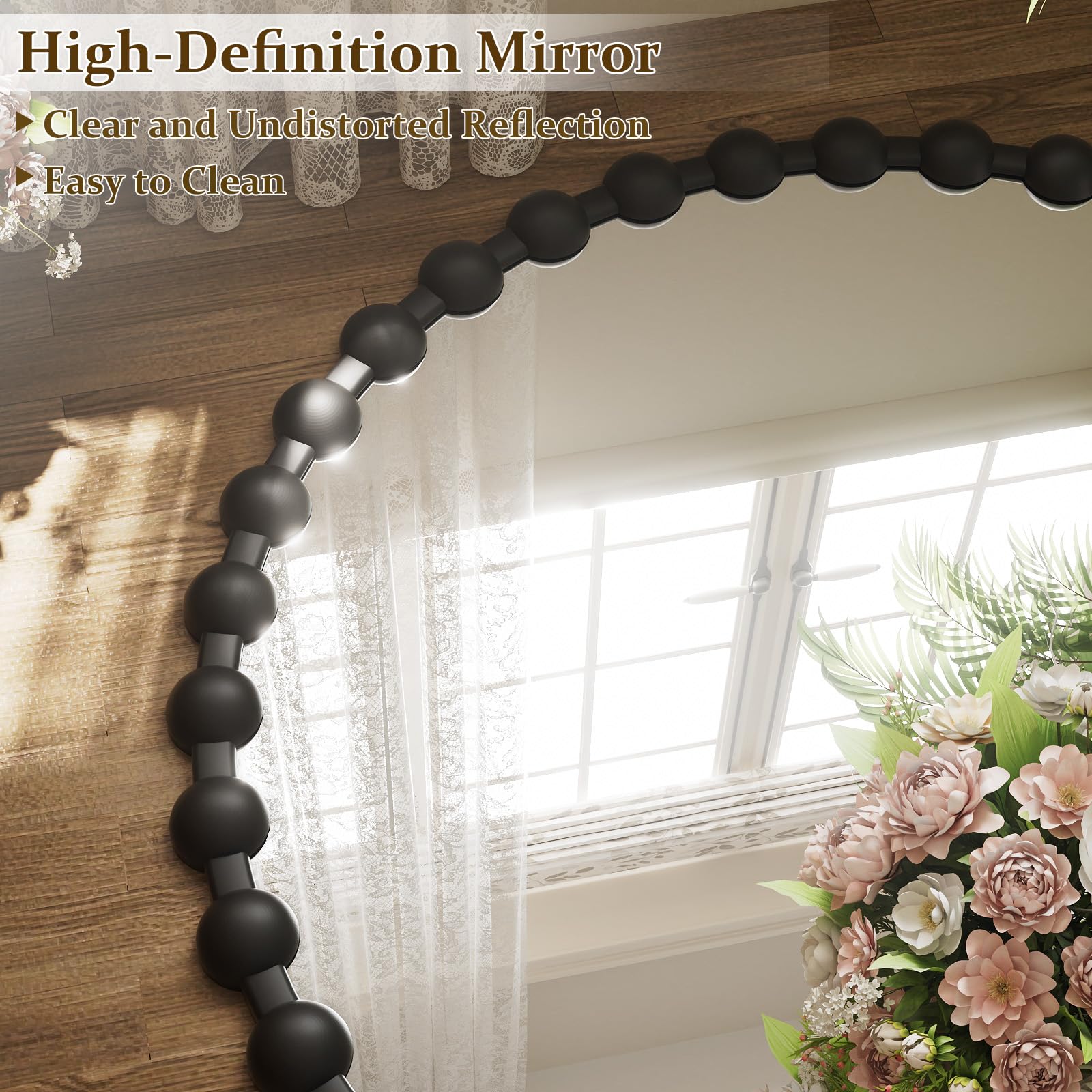 Easly bathroom vanity mirror suits entryways with simple, elegant charm.