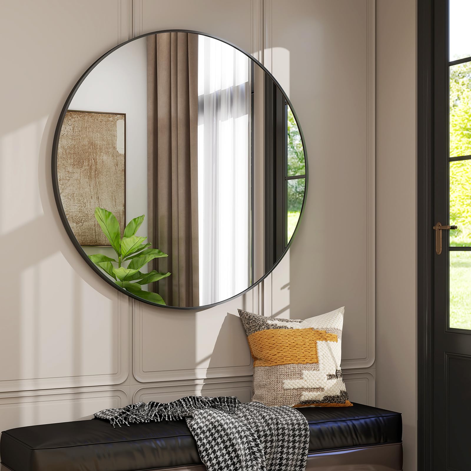 Easly explosion-proof mirror lens offers a reliable, clear vanity view.
