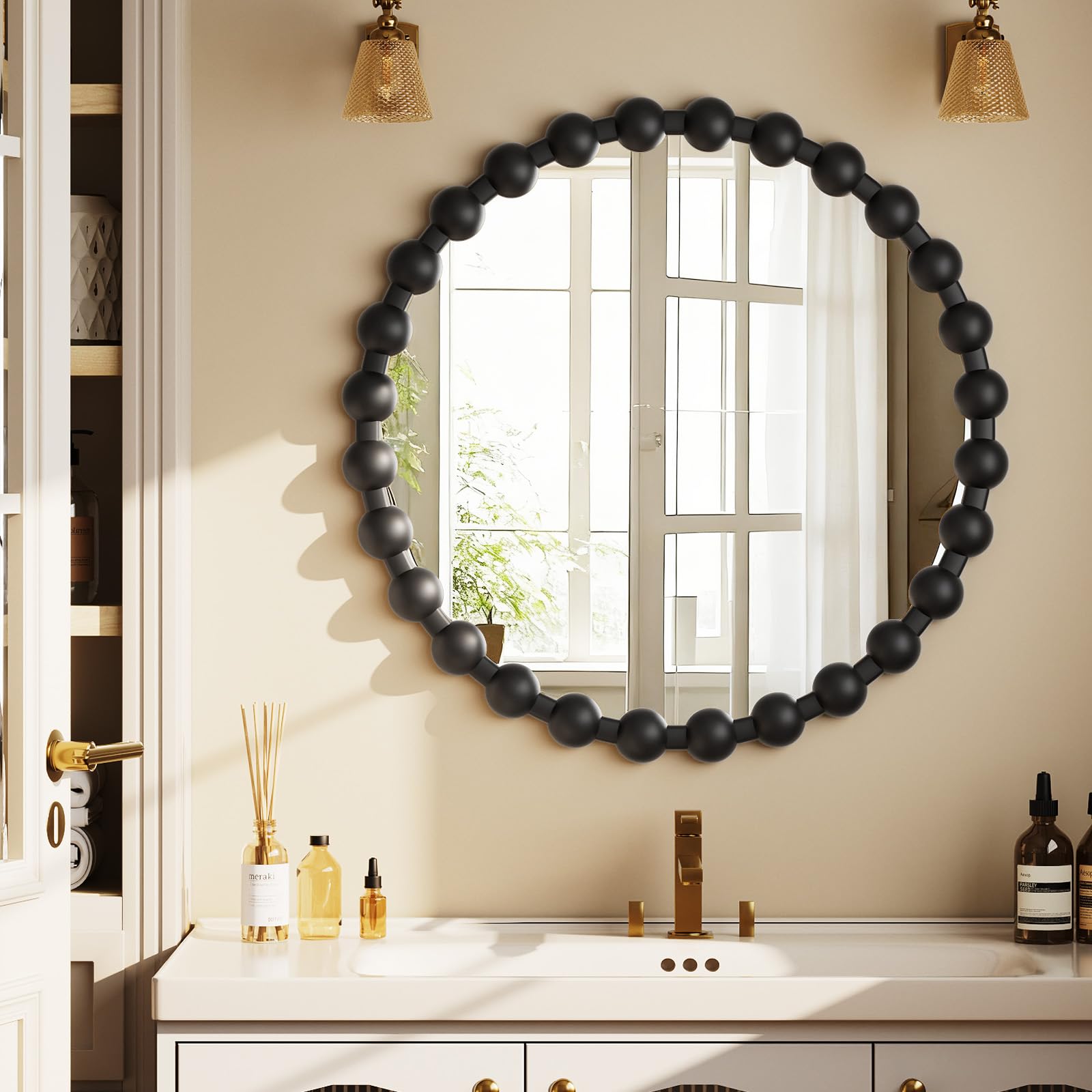 Easly tempered glass high-definition reflection supports precise grooming and outfit checks.