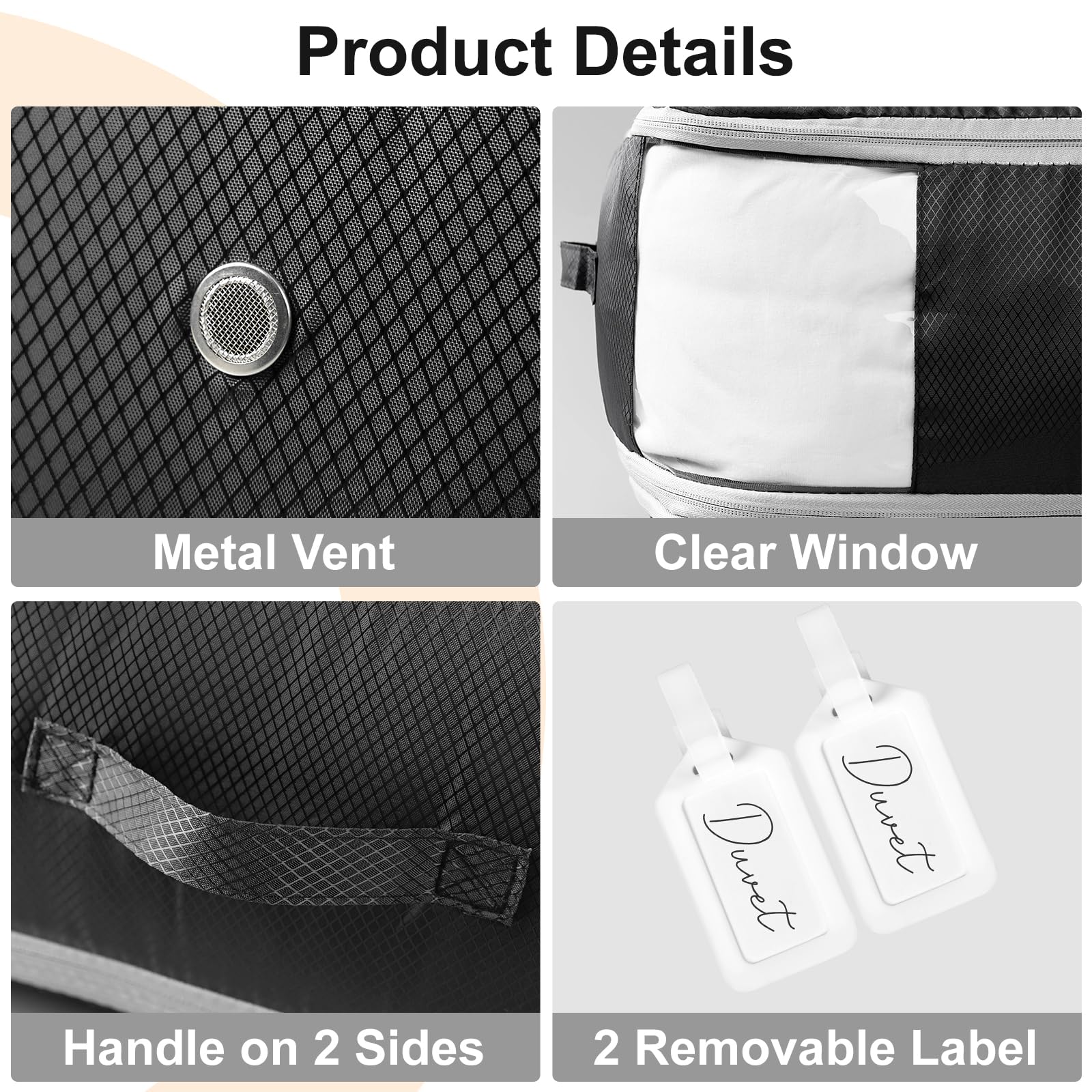 Easortm storage bag under-bed setup demonstrating compact storage