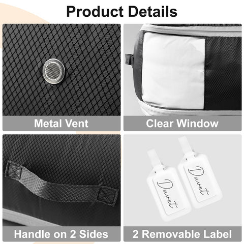 Easortm storage bag under-bed setup demonstrating compact storage