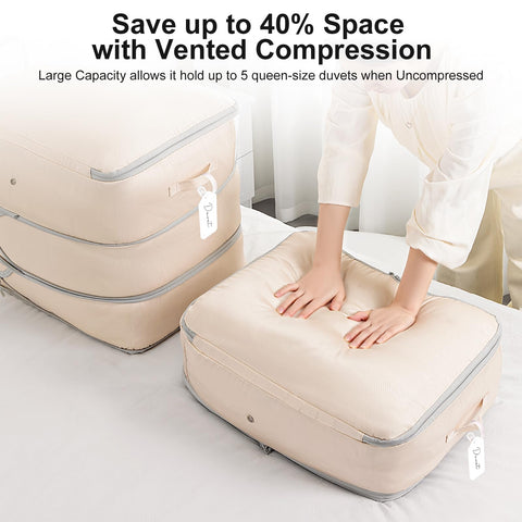 Easortm Washable Nylon compression bag keeps bedding protected from dust.