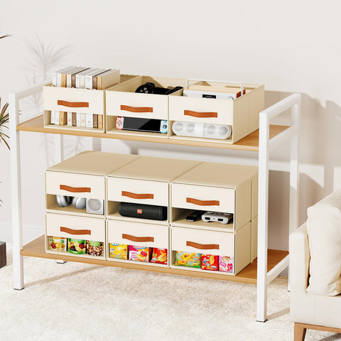 Easortm stackable drawers foldable and space-saving design
