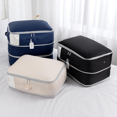 Easortm 2-Pack Beige color blends with closet décor.