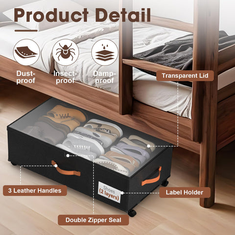Eastherry underbed storage for bedding and clothes helps seasonal swaps