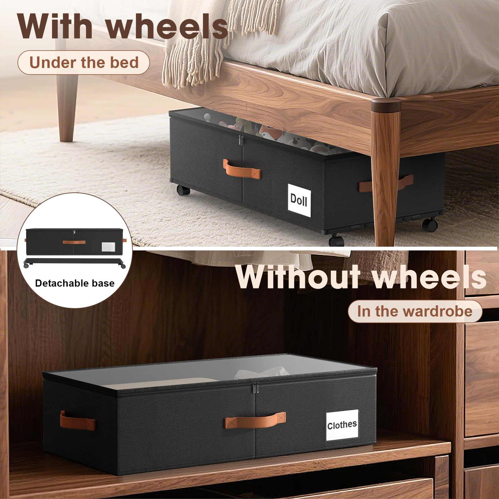 Eastherry underbed toy storage keeps nursery clutter controlled