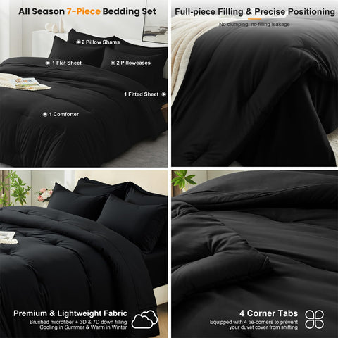 Easthome queen comforter set pillow shams 20x26 coordinate decor