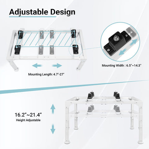 Durable powder-coated steel stand designed for harsh outdoor weather.