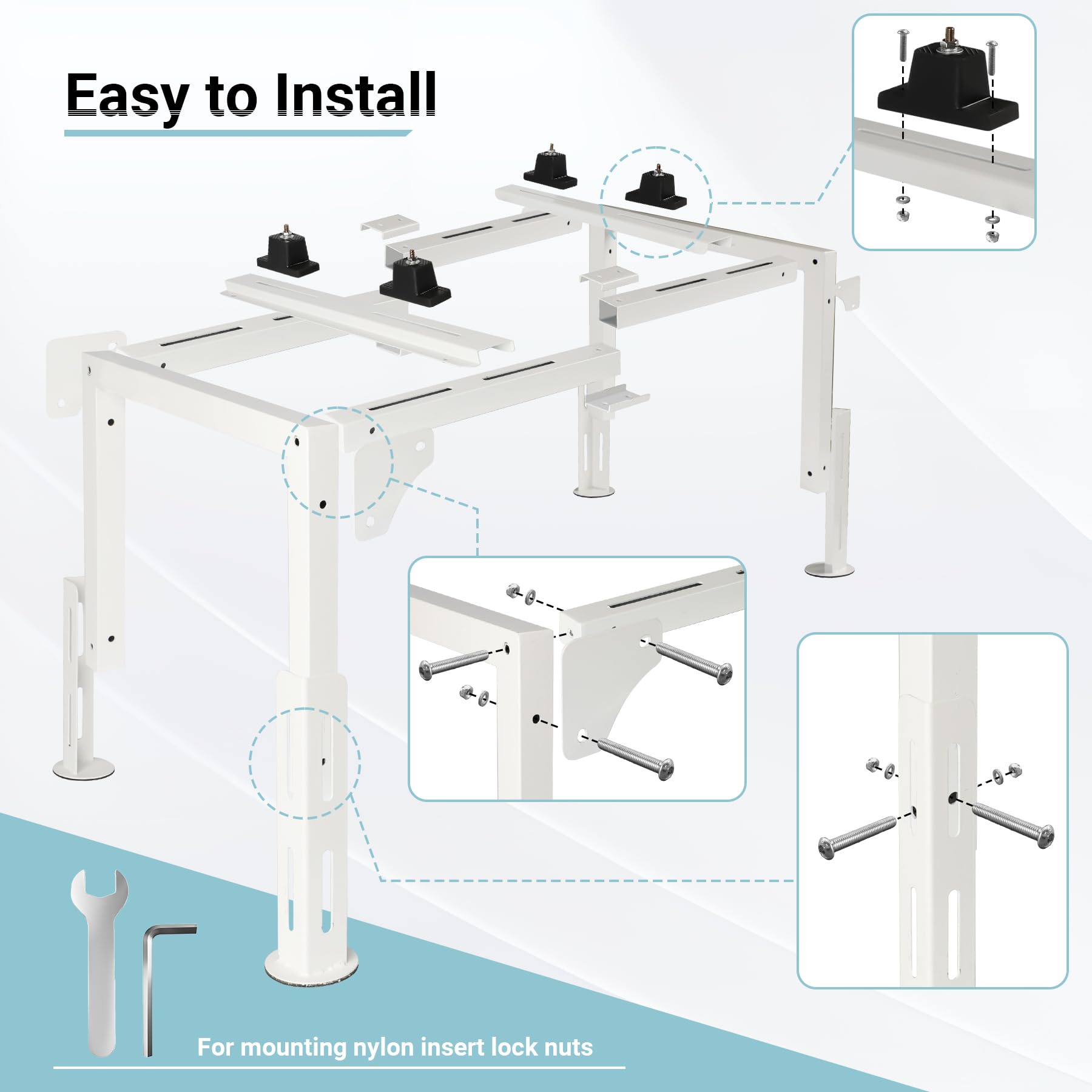 Easy mounting and flexible installation for multiple brands.