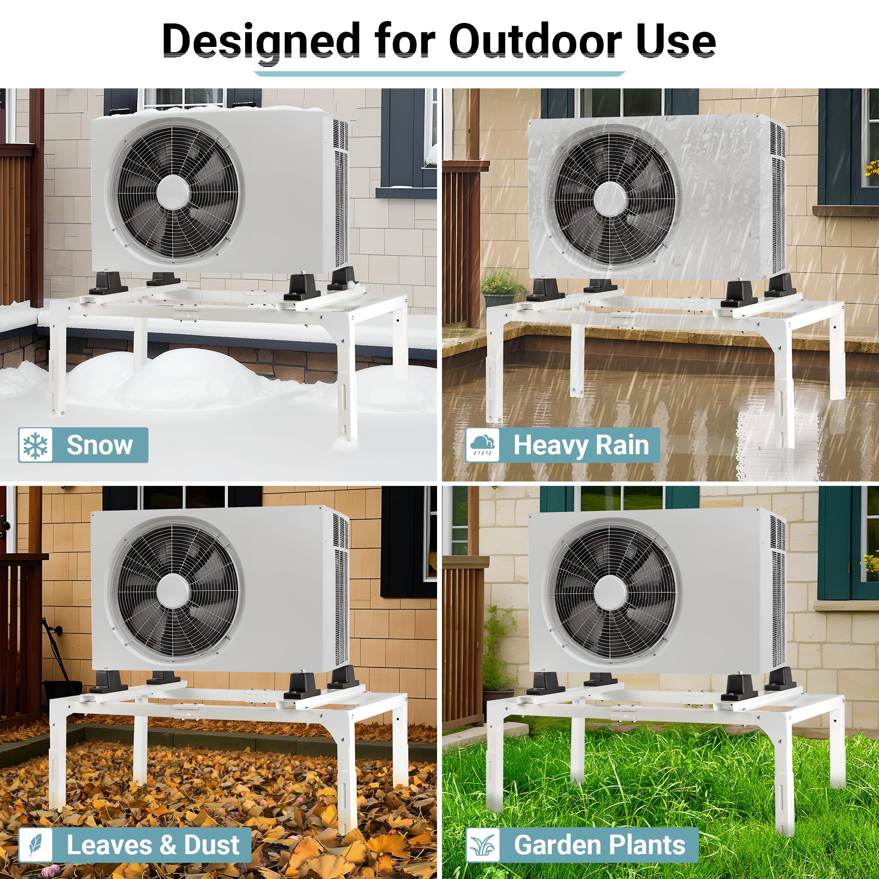 Outdoor-ready design with corrosion-resistant finish for long-term use.