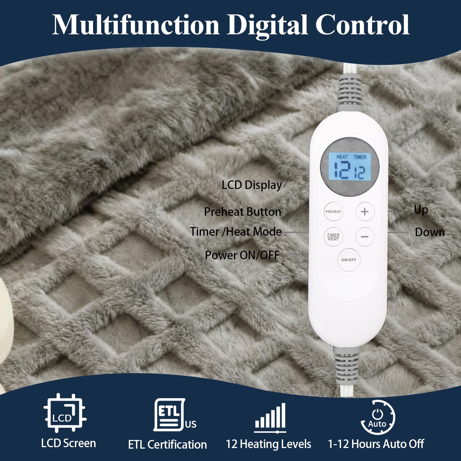 Eastsora 12 heat levels for personalized comfort