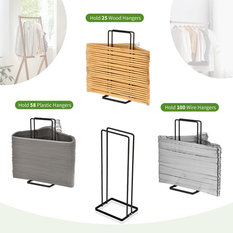 EASTTOWEST hanger capacity up to 110 wire hangers boosts closet organization potential.