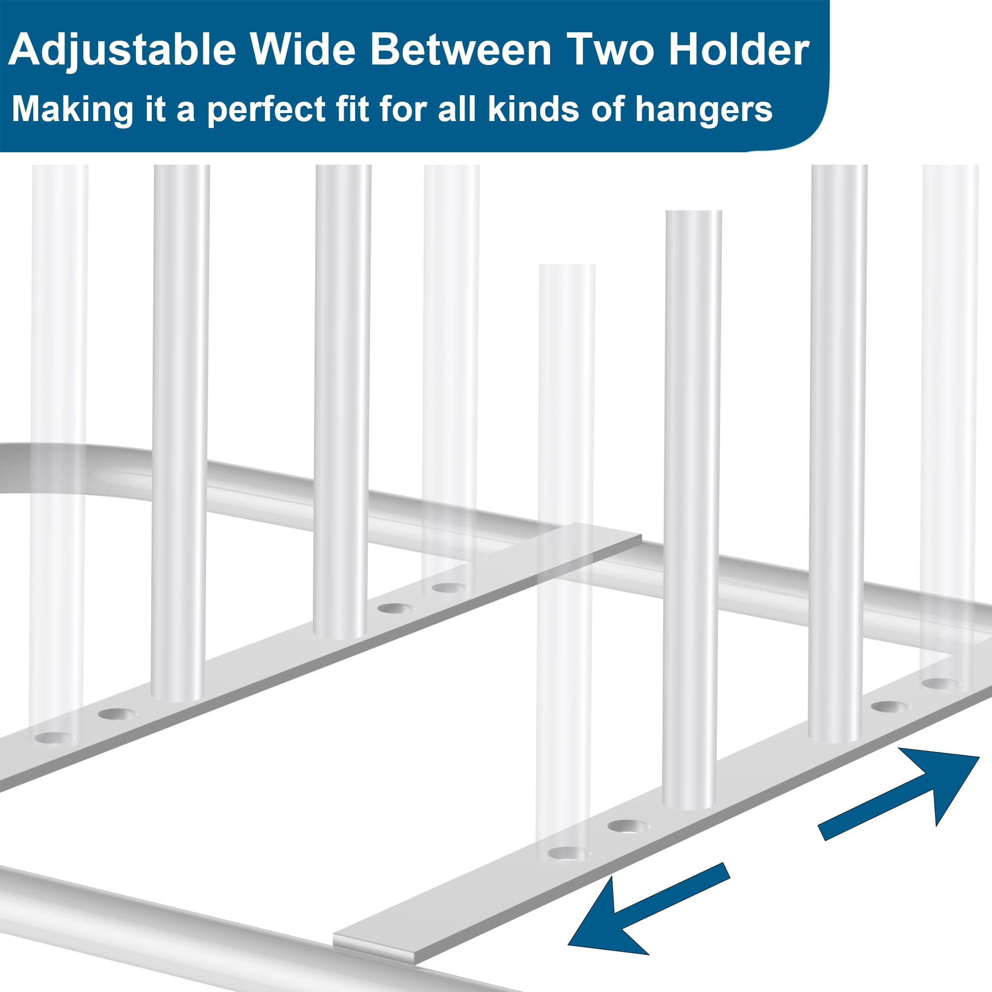 EASTTOWEST Hanger StackER capacity image highlights ability to hold many hangers
