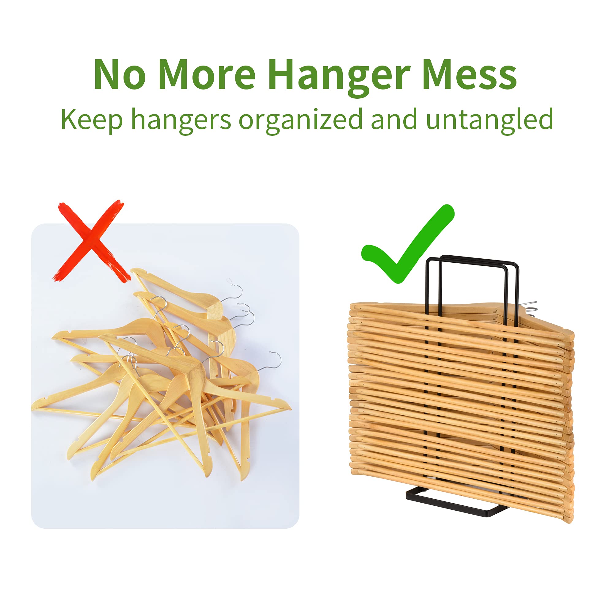 EASTTOWEST stackable hanger rack for closet saves space and simplifies daily outfit prep.