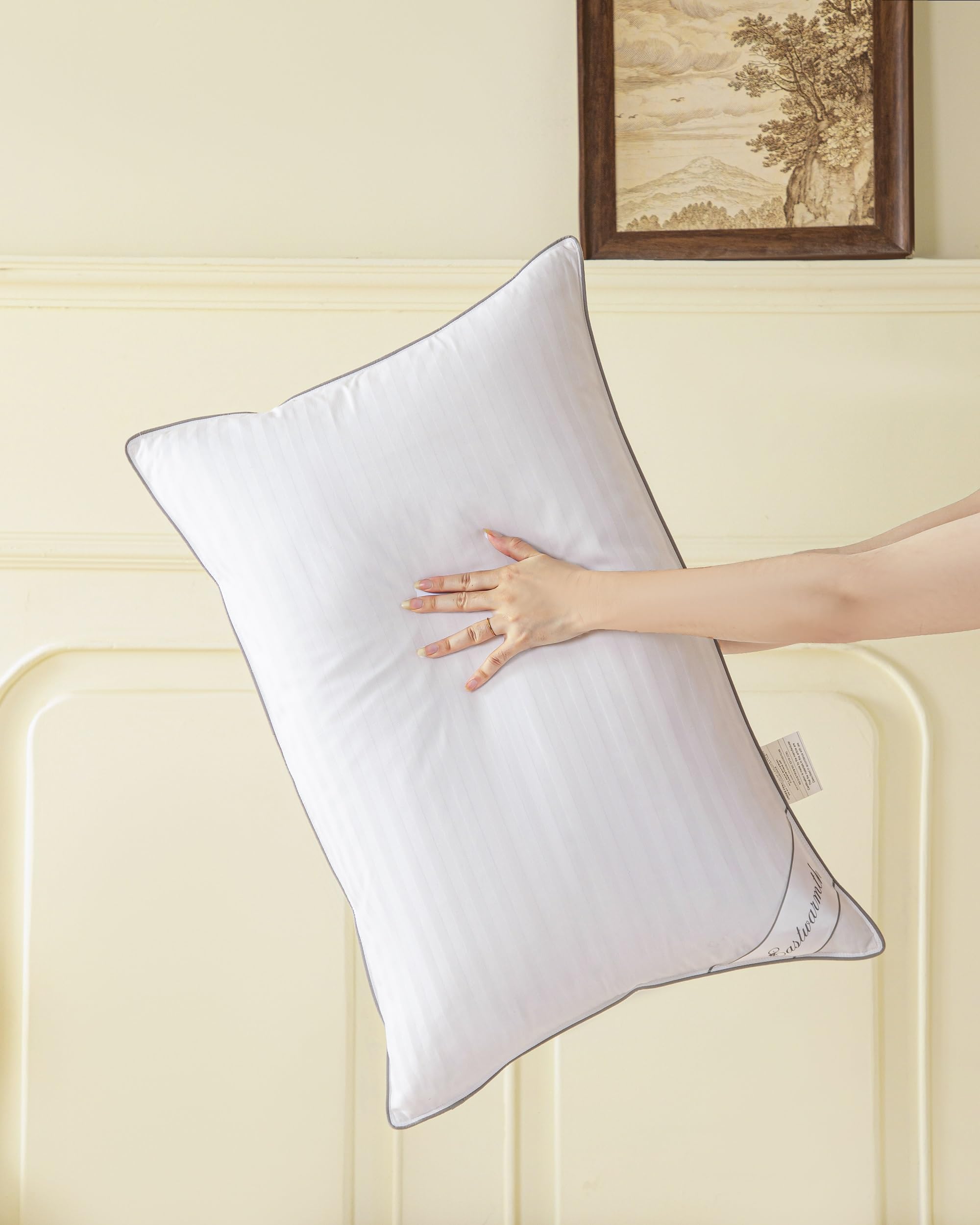 Eastwarmth bed setup showing pillow arrangement for restful sleep.
