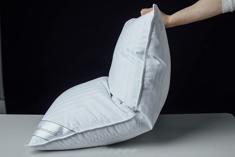 Eastwarmth king-size 20x36 pillow offers generous neck support.