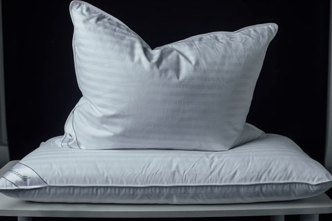 Eastwarmth pillow stitching detail highlights double stitching for durability.