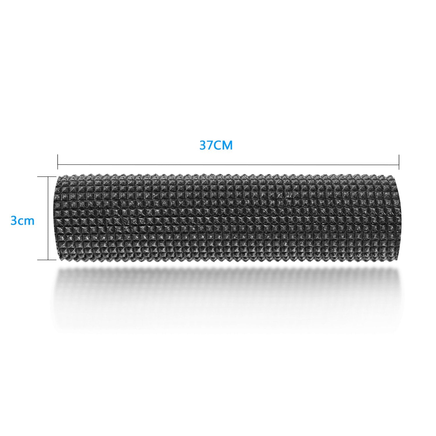 Easy-Going foam pipes tuck into grooves for stability.