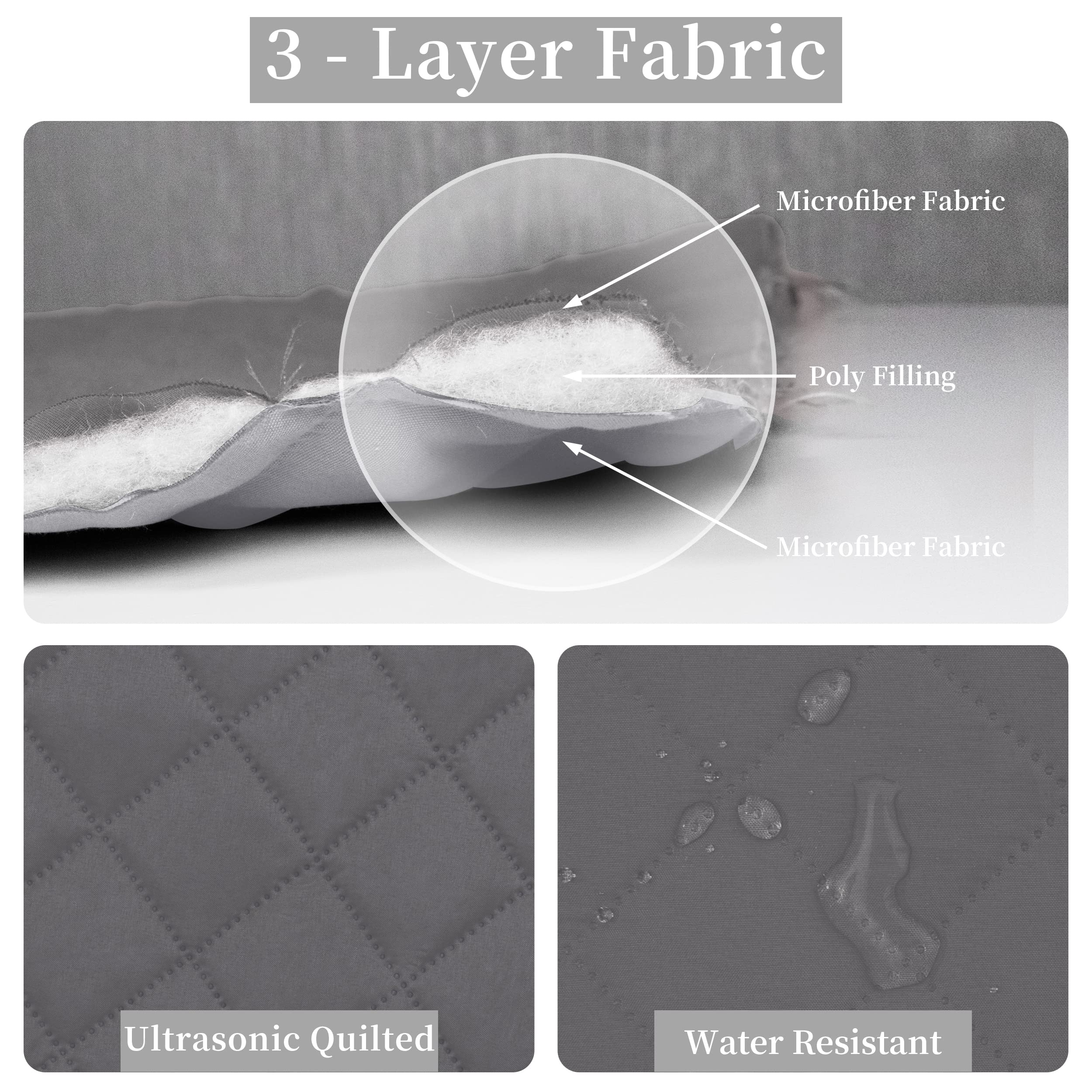 Easy-Going quilt on bed demonstrates Full/Queen size fit.