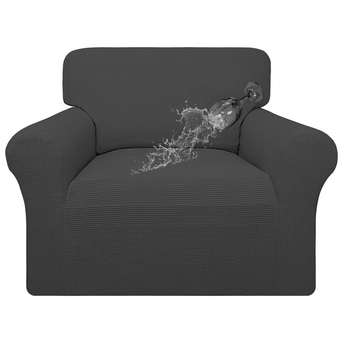Easy-Going chair cover waterproof close-up shows sealed edges for spill protection.