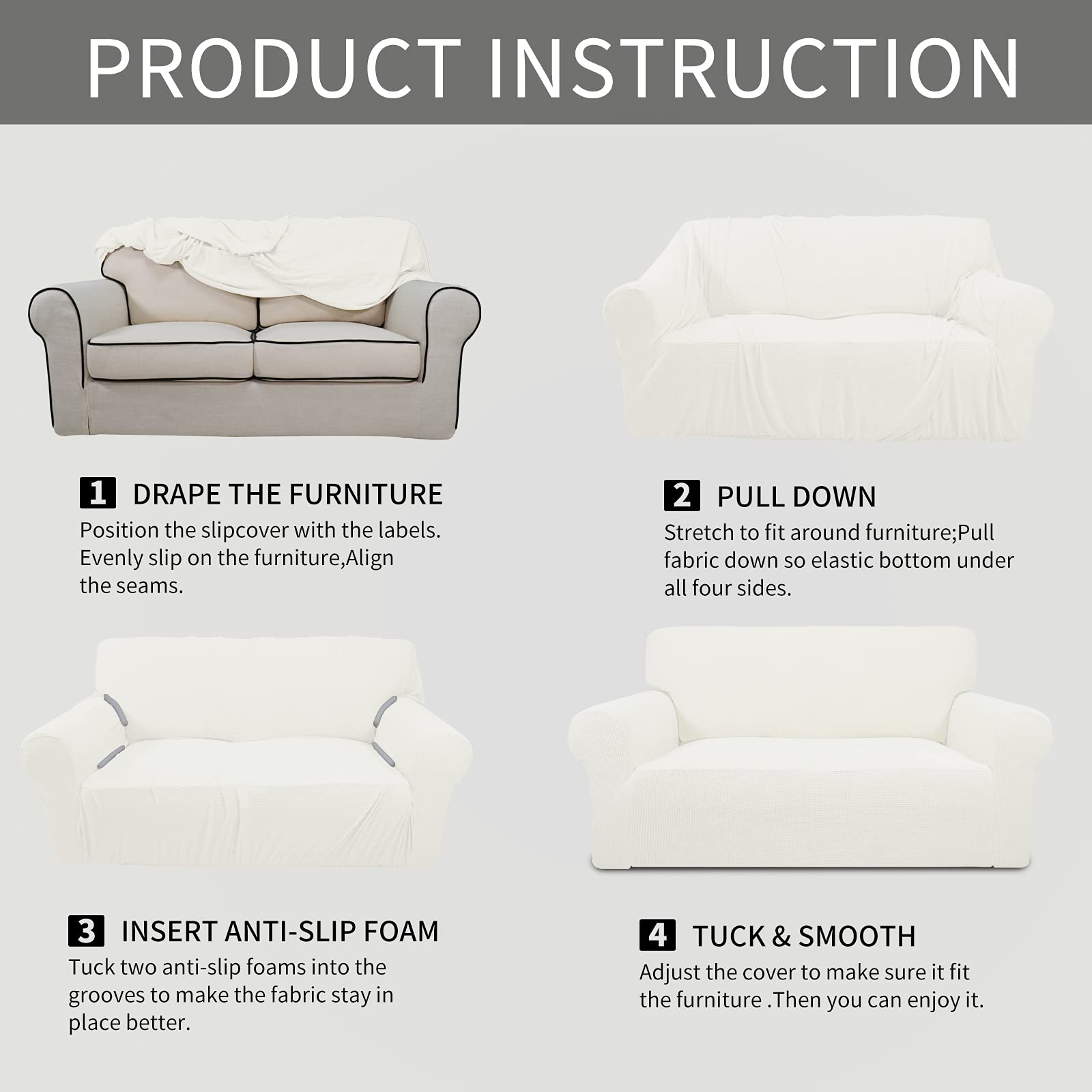 Easy-Going cream color option brightening living room decor