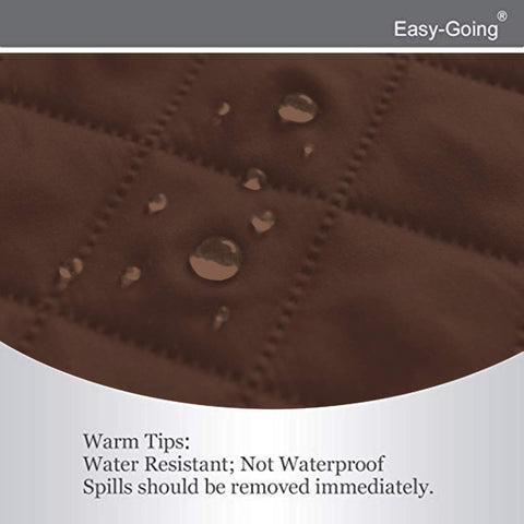 Easy-Going cover includes foam pipes to stay in place on seats