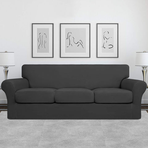 Easy-Going cushion cover-left keeps cushions snug for a tidy look.