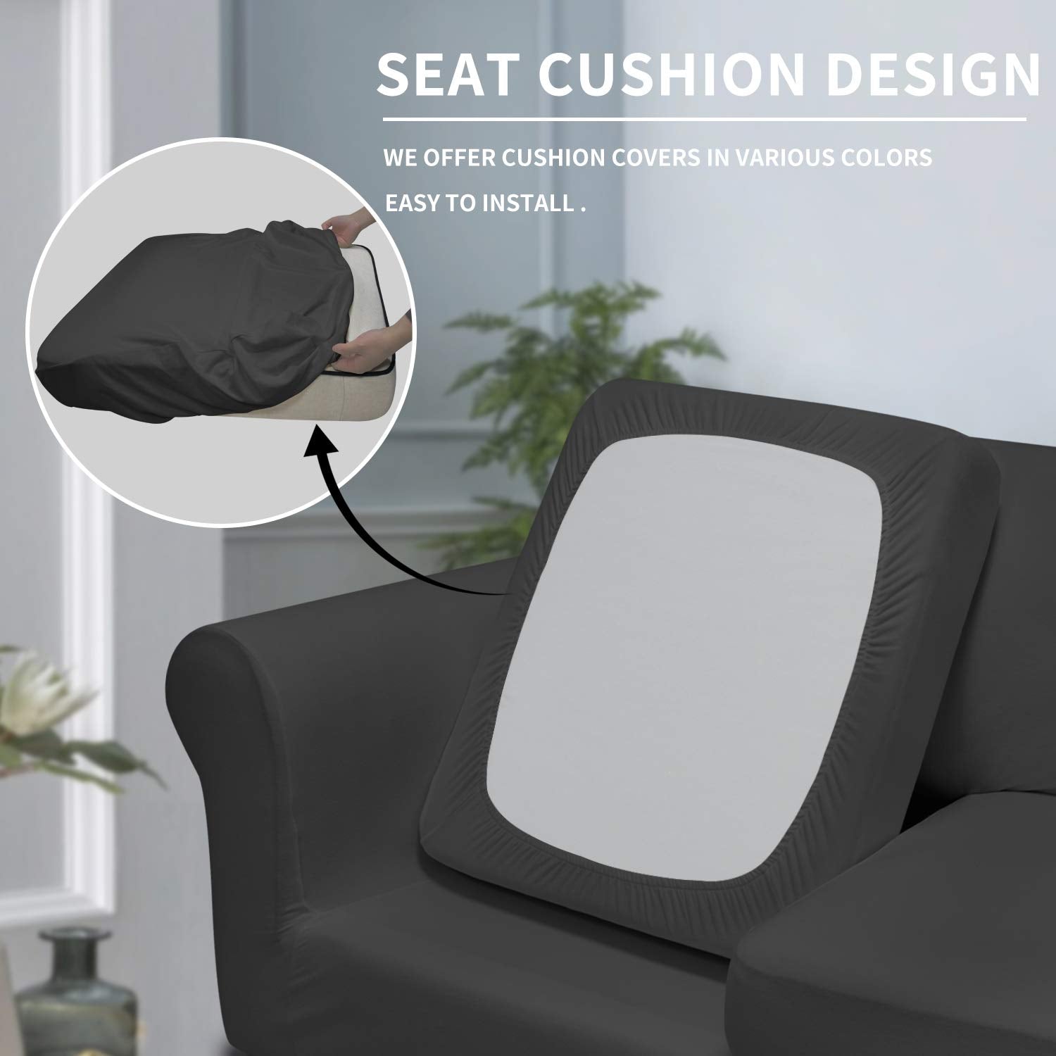 Easy-Going cushion cover-middle fits three separate cushions securely.