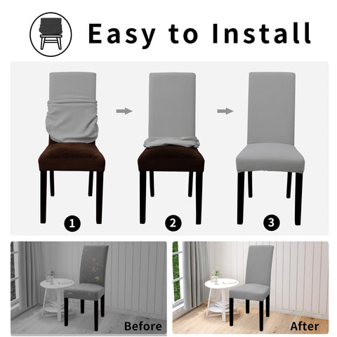 Easy-Going light gray slipcover ideal for weddings and banquets