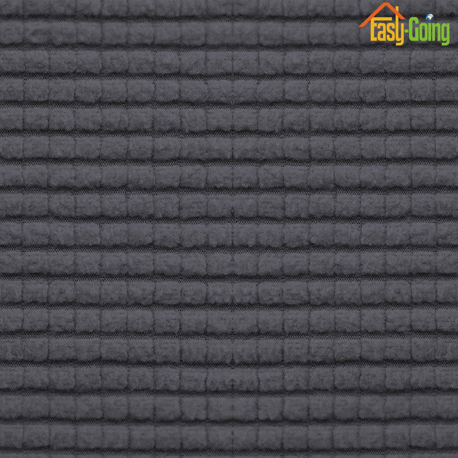 Easy-Going slipcover is easy to install and machine washable for busy homes.