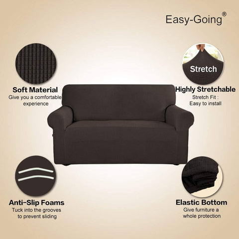 Easy-Going elastic-bottom design keeps the slipcover secure during use