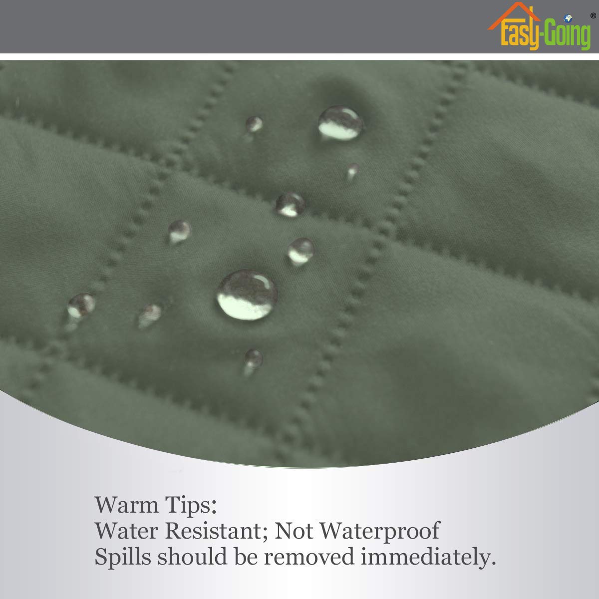 Easy-Going elastic straps secure a snug, taut fit across seating