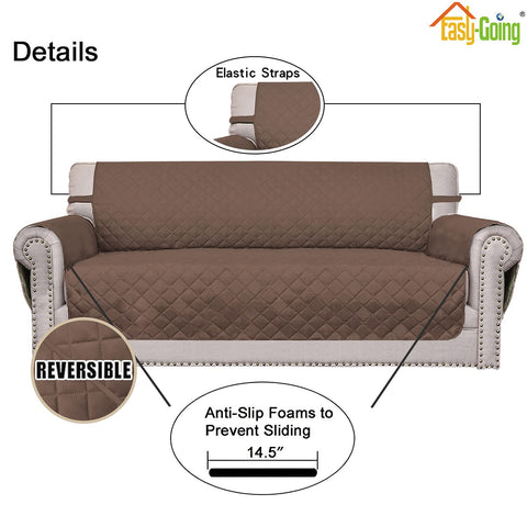 Easy-Going foam pipes attached to sofa grooves keep cover securely in place